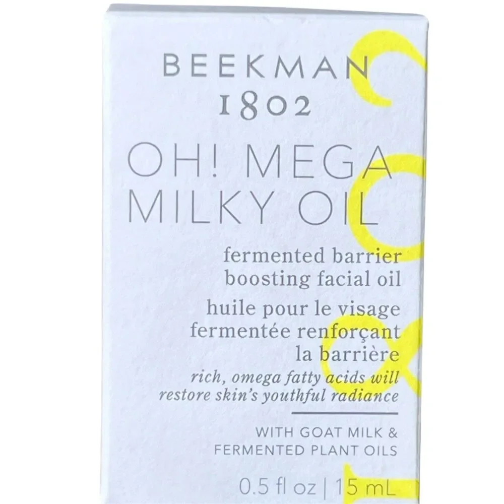 Beekman 1802 Oh! Mega Milk Fermented Barrier Boosting Facial Oil 0.5 Fl Oz New